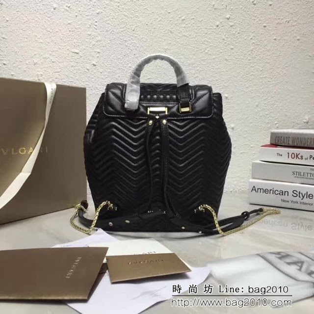BVLGARI寶格麗 專櫃新款 迷你背包 可拆卸雙肩背帶 可手提斜挎 288537 FYD1413